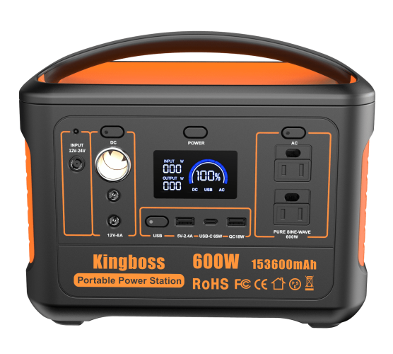 Portable Power Station 568Wh/600W Wireless Charger 15W PD Output 65W Type-C/QC 3.0/AC Outlets Solar Generator CPAP Battery Power Emergency Backup Powe Portable Power Station 568Wh/600W Wireless Charger 15W PD Output 65W Type-C/QC 3.0/AC Outlets Solar Generator CPAP Battery Power Emergency Backup Powe