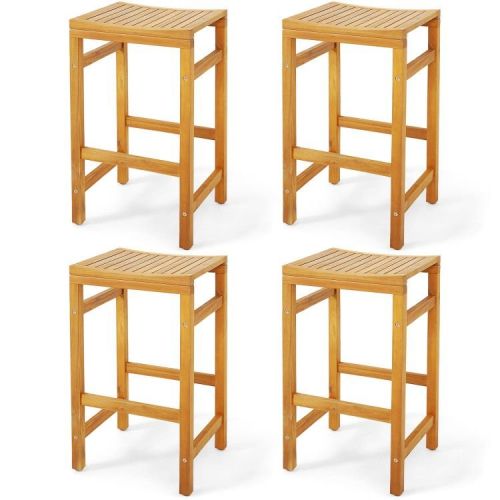 30-Inch Height Bar Chair with Saddle Shaped Seat and Sturdy Footrest 30-Inch Height Bar Chair with Saddle Shaped Seat and Sturdy Footrest