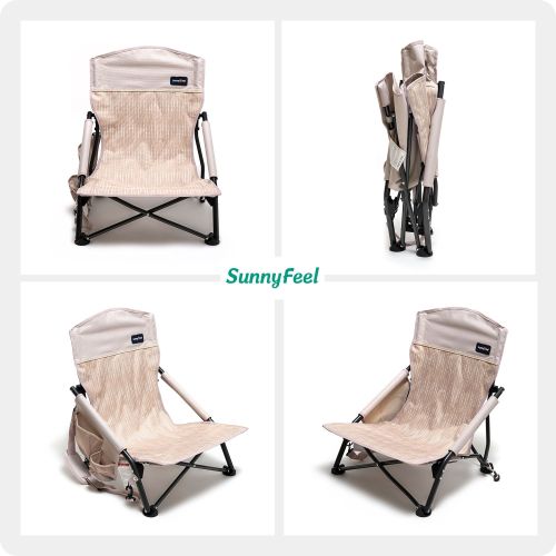 Low Folding Camping Chair, Portable Beach Chairs, Mesh Back Lounger For Outdoor Lawn Beach Camp Picnic Low Folding Camping Chair, Portable Beach Chairs, Mesh Back Lounger For Outdoor Lawn Beach Camp Picnic