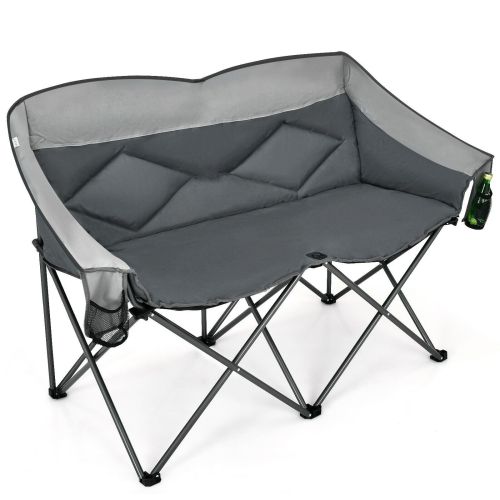 Folding Camping Chair with Bags and Padded Backrest Folding Camping Chair with Bags and Padded Backrest