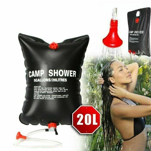 20L Camping Shower Portable Compact Solar Sun Heating Bath Bag Outdoor Travel 20L Camping Shower Portable Compact Solar Sun Heating Bath Bag Outdoor Travel